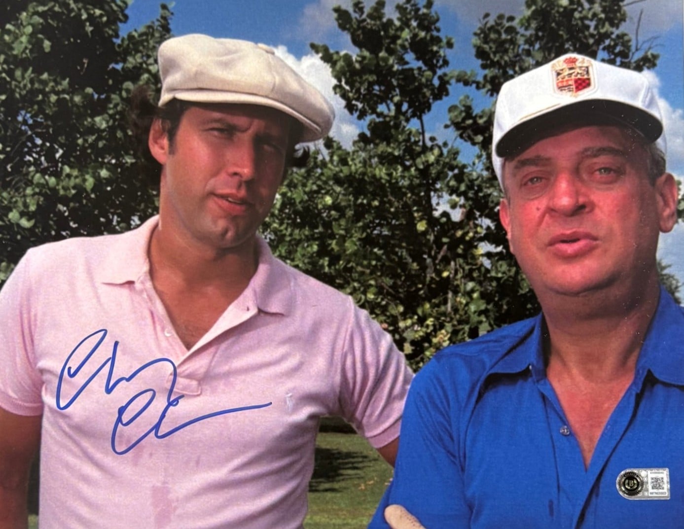 Chevy Chase Autographed/Signed Caddy Shack 11x14 Photo Beckett WIT 58261