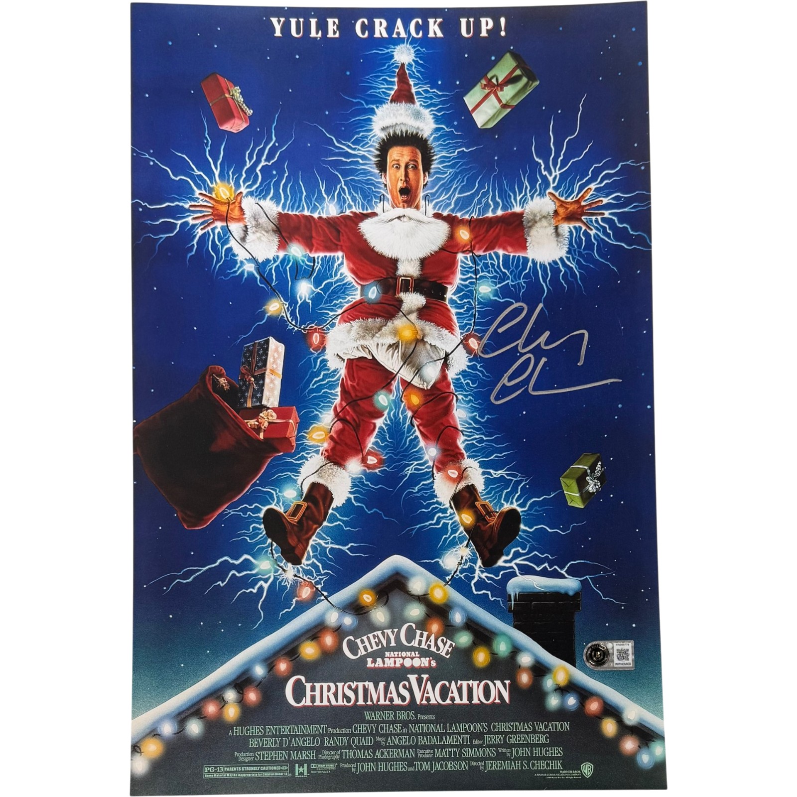 Chevy Chase Autographed Christmas Vacation 11x17 Photo Beckett Witness 57956 1 Chevy Chase Autographed Christmas Vacation 11x17 Photo Beckett Witness 57956