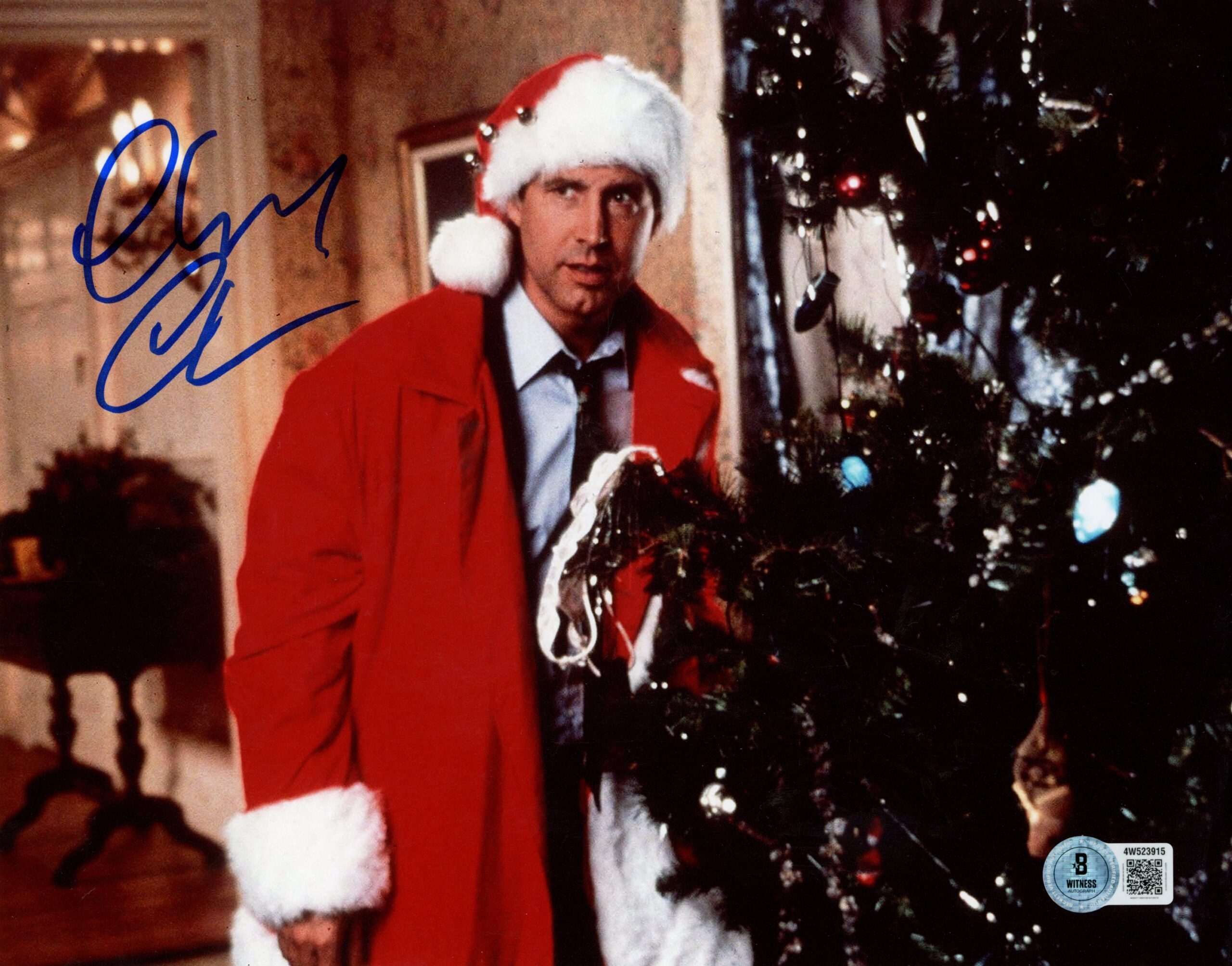 Chevy Chase Autographed/Signed Christmas Vacation 8x10 Photo Beckett 56486 1 Chevy Chase Autographed/Signed Christmas Vacation 8x10 Photo Beckett 56486