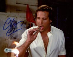 Chevy Chase Autographed/Signed Caddy Shack 8x10 Photo Beckett 56490
