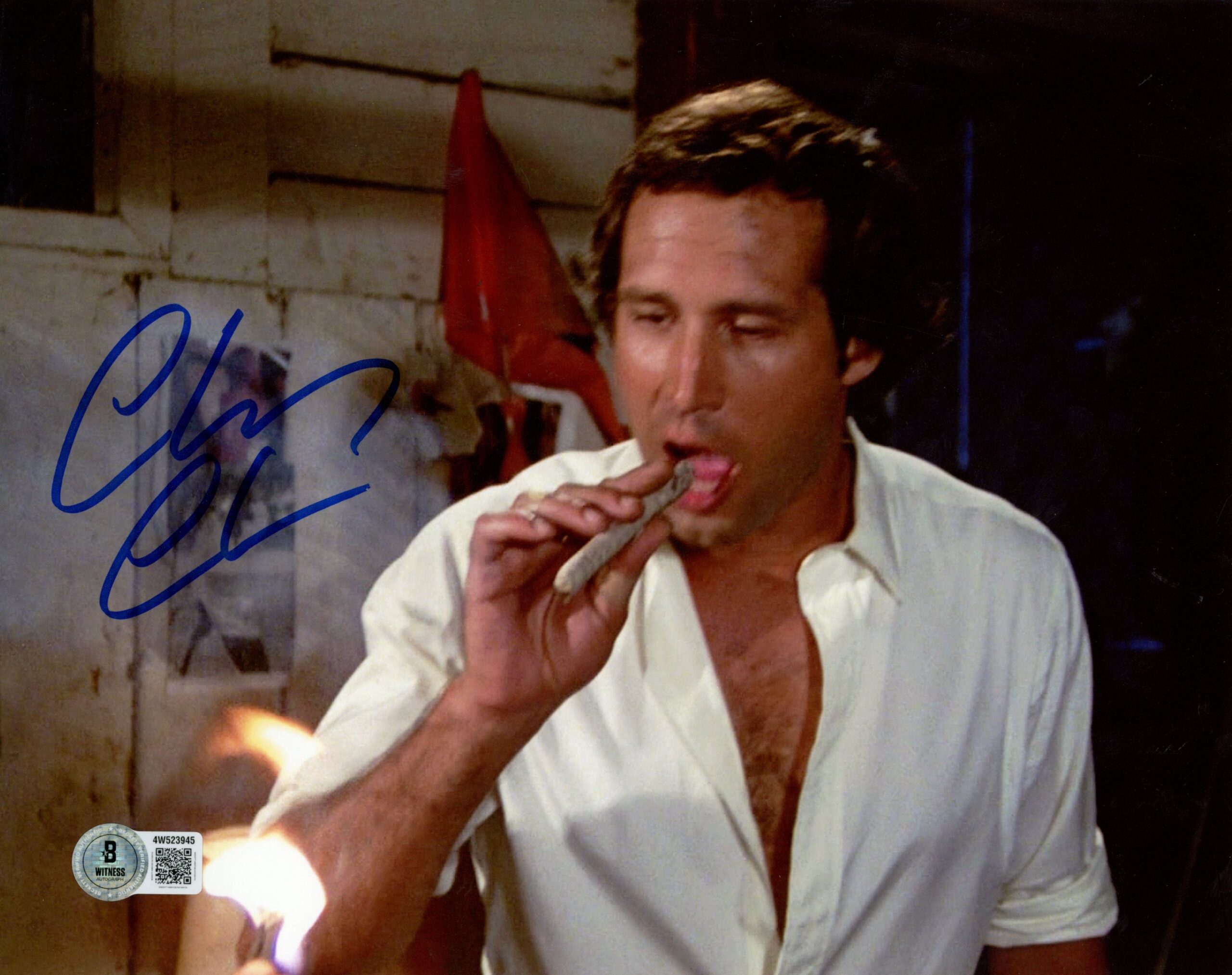 Chevy Chase Autographed/Signed Caddy Shack 8x10 Photo Beckett 56490 1 Chevy Chase Autographed/Signed Caddy Shack 8x10 Photo Beckett 56490