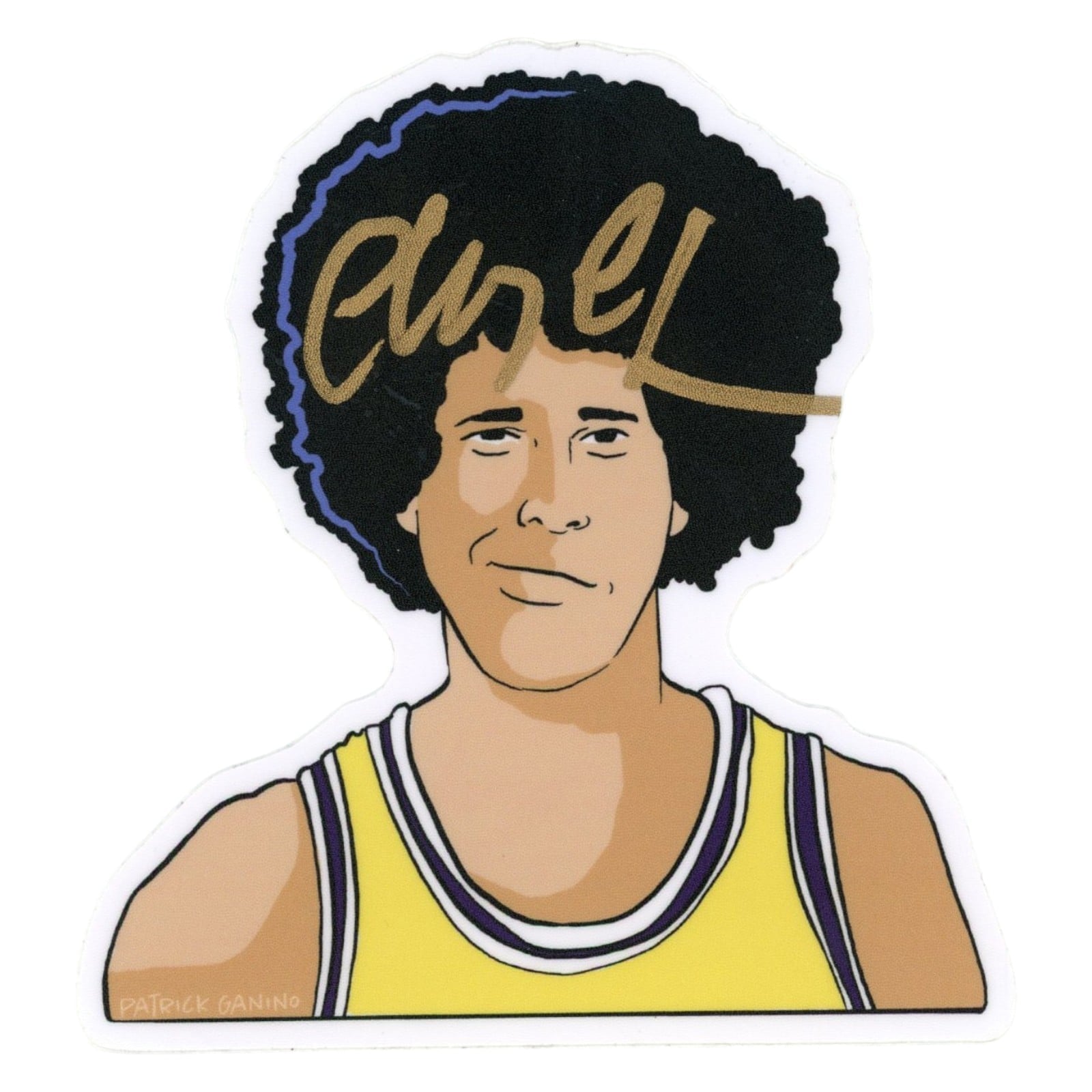 Chevy Chase Autographed/Signed Fletch Sticker Beckett Witness 58294