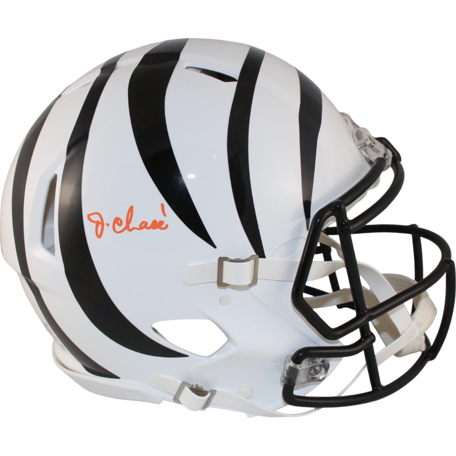 Ja'Marr Chase Autographed Cincinnati Bengals Authentic Alt Helmet Beckett 50897