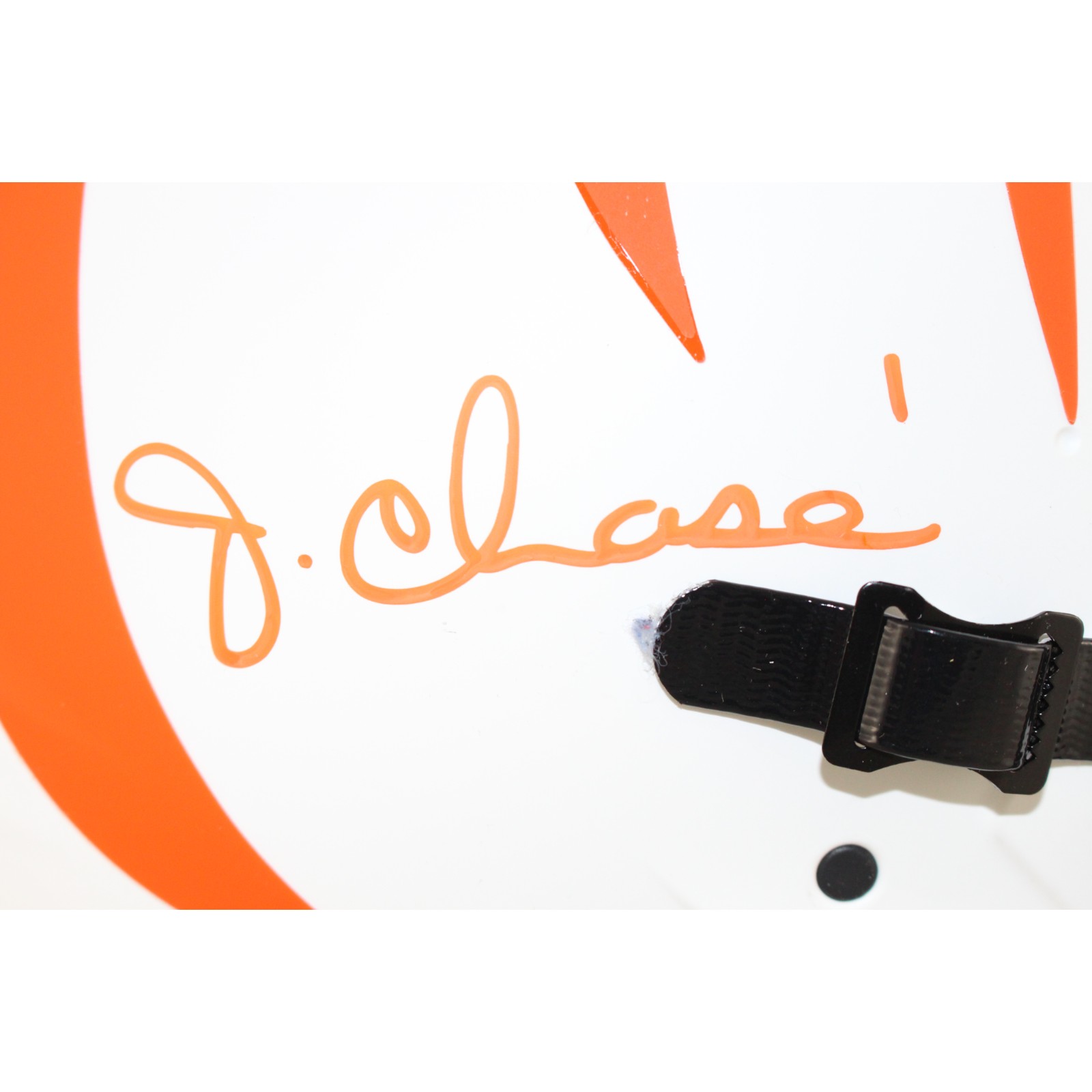 Ja'Marr Chase Autographed Cincinnati Bengals Pro Lunar Helmet Beckett W 53267