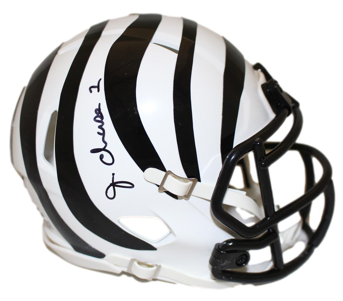 Ja'Marr Chase Signed Bengals 2022 White Alternate Mini Helmet Beckett