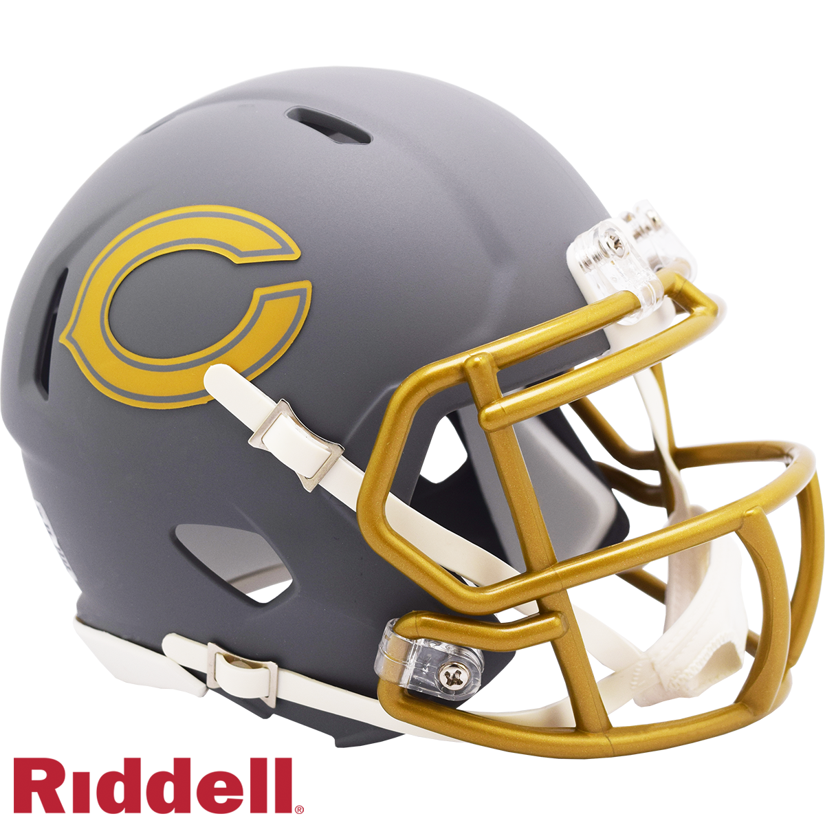 Chicago Bears Slate Riddell Mini Helmet New In Box 42107