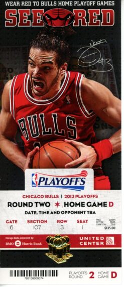 Chicago Bulls 90 qty Ticket Lot Phantom Tickets 2010 - 2013 NBA Playoffs 55552
