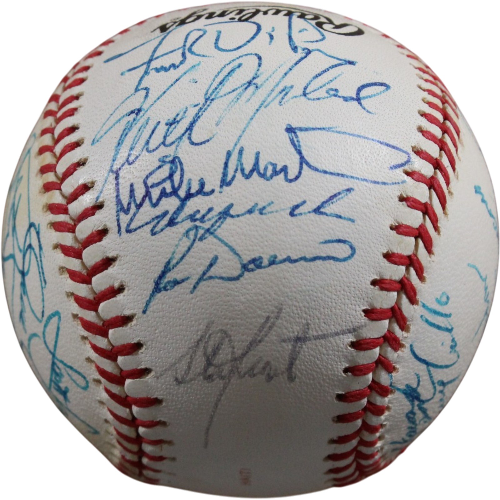 Chicago Cubs 1986 Team Sandberg Eckersley +23 Sigs Signed Baseball Beckett 56280 3 Chicago Cubs 1986 Team Sandberg Eckersley +23 Sigs Signed Baseball Beckett 56280
