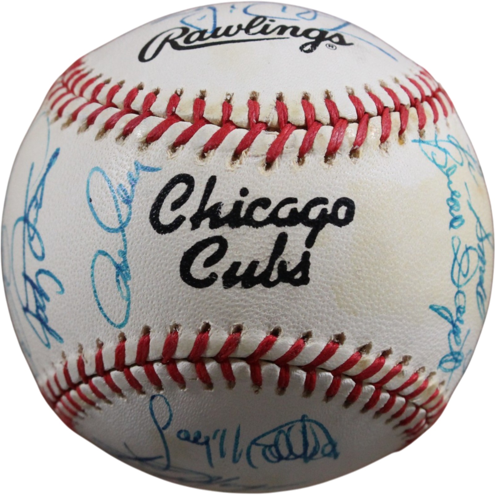 Chicago Cubs 1986 Team Sandberg Eckersley +23 Sigs Signed Baseball Beckett 56280 6 Chicago Cubs 1986 Team Sandberg Eckersley +23 Sigs Signed Baseball Beckett 56280