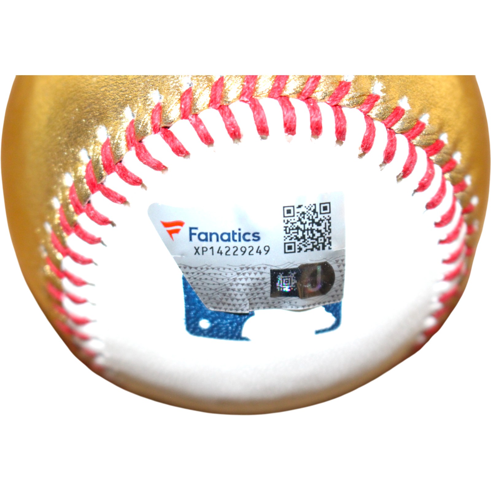 Jackson Chourio Autographed Milwaukee Brewers OML Gold Baseball Fanatics 54497