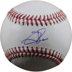 Jackson Chourio Autographed Milwaukee Brewers OML Baseball Beckett 56307