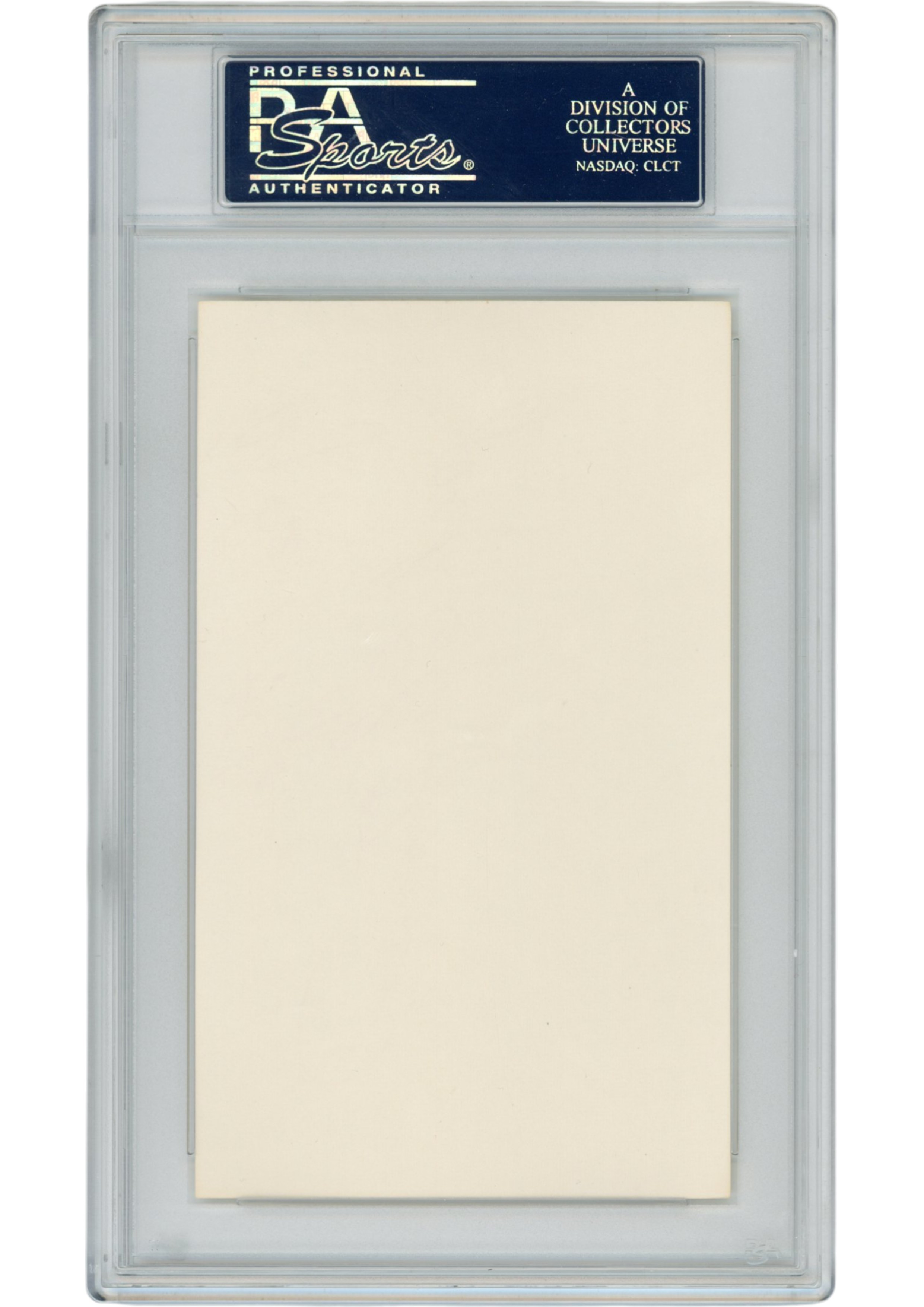 Jack Christensen Autographed Detroit Lions Index Card Slabbed PSA 54891