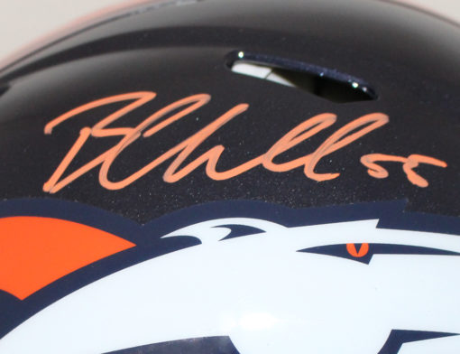 Bradley Chubb Autographed/Signed Denver Broncos Authentic Speed Helmet BAS 24813