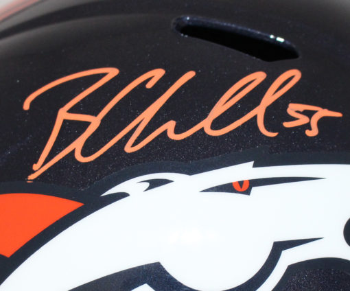 Bradley Chubb Autographed/Signed Denver Broncos Speed Replica Helmet BAS 24812