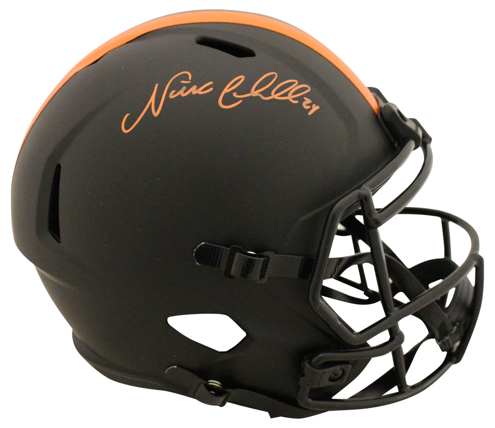 Nick Chubb Autographed Cleveland Browns Eclipse Replica Helmet BAS 27612