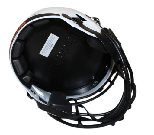 Nick Chubb Autographed Cleveland Browns F/S Lunar Speed Helmet Beckett