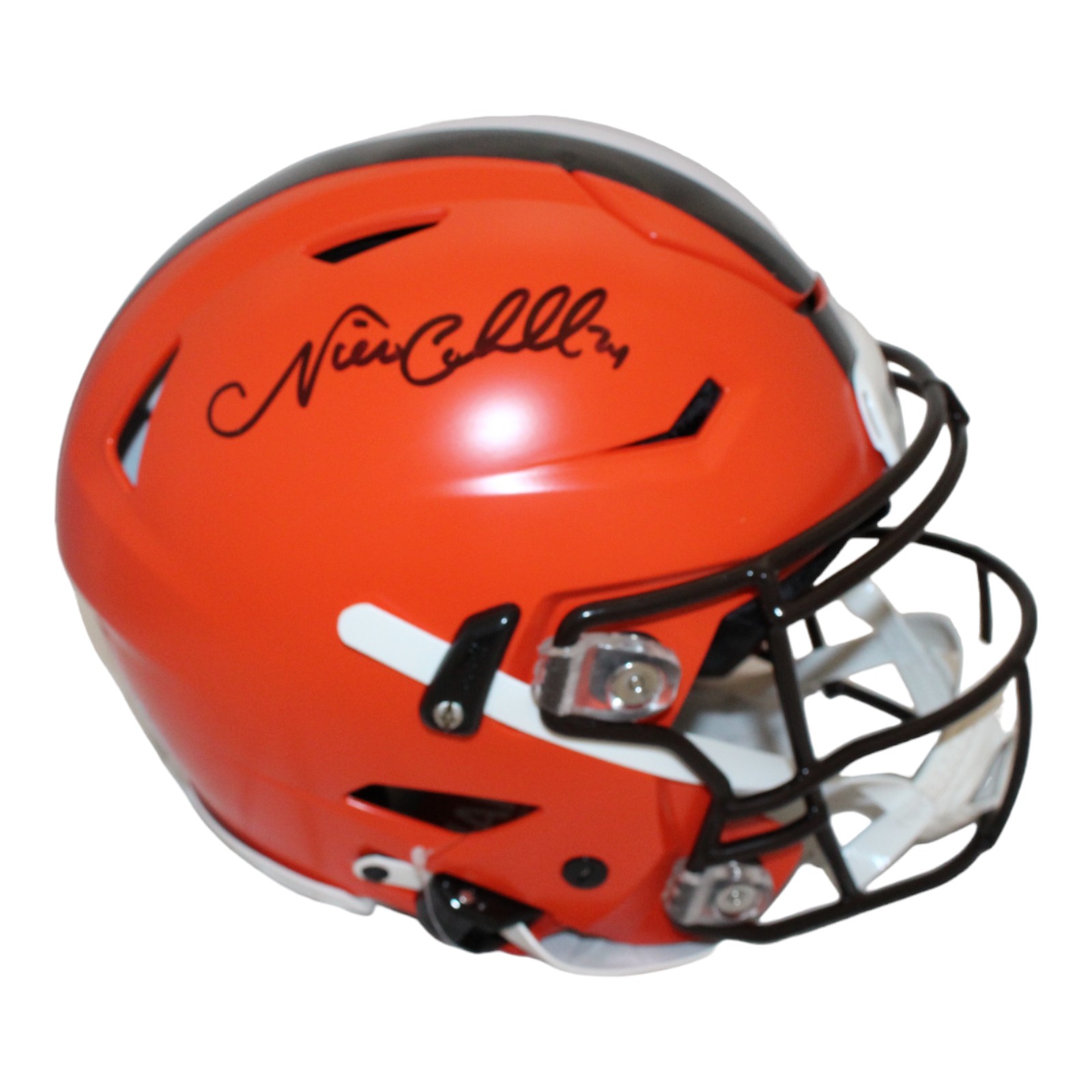 Nick Chubb Autographed Cleveland Speedflex Helmet Beckett