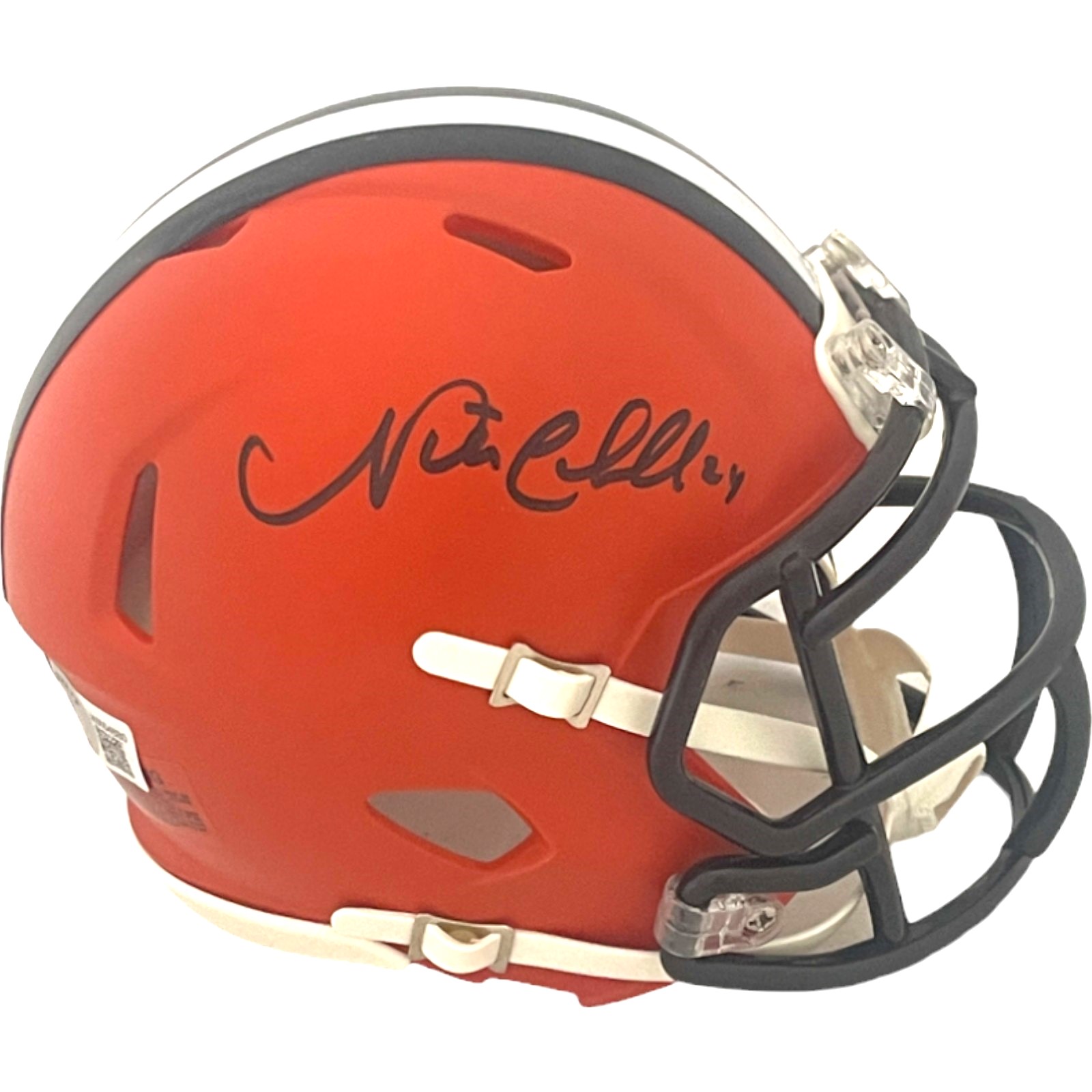 Nick Chubb Signed Cleveland Browns Mini Helmet Beckett