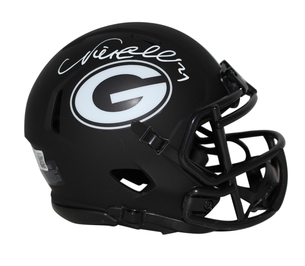 Nick Chubb Autographed/Signed Georgia Bulldogs Eclipse Mini Helmet BAS