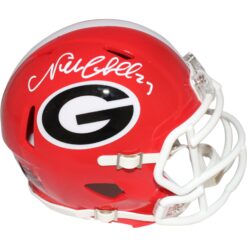Nick Chubb Autographed Georgia Bulldogs Speed Mini Helmet BAS