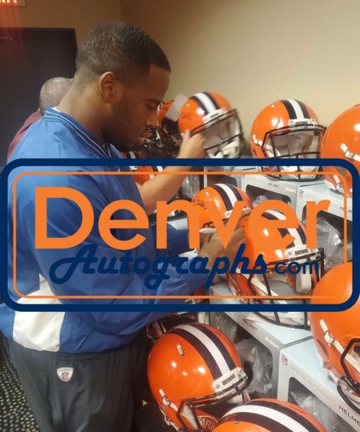 Nick Chubb Signed Cleveland Browns Authentic Speed Helmet Beckett