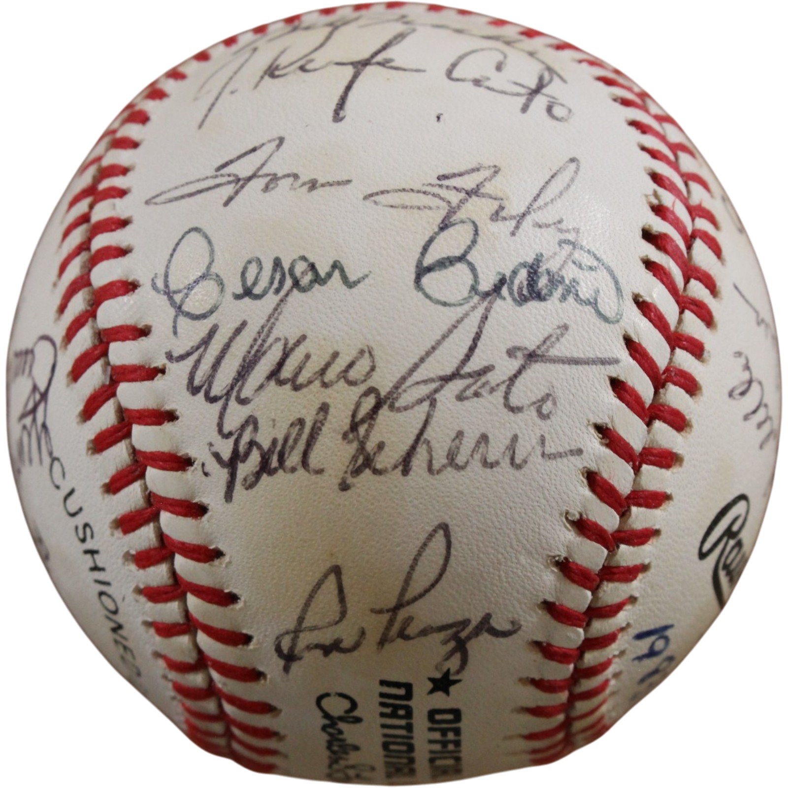 Cincinnati Reds 1983 Team Bench Soto + 22 Sigs Signed NL Baseball Beckett 56276 6 Cincinnati Reds 1983 Team Bench Soto + 22 Sigs Signed NL Baseball Beckett 56276