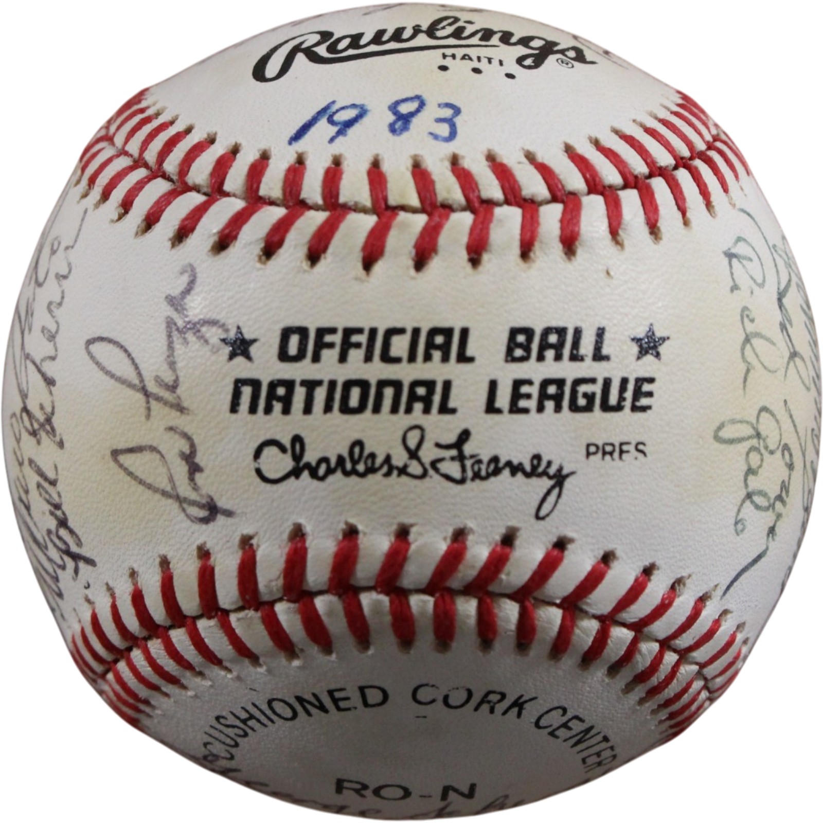 Cincinnati Reds 1983 Team Bench Soto + 22 Sigs Signed NL Baseball Beckett 56276 7 Cincinnati Reds 1983 Team Bench Soto + 22 Sigs Signed NL Baseball Beckett 56276
