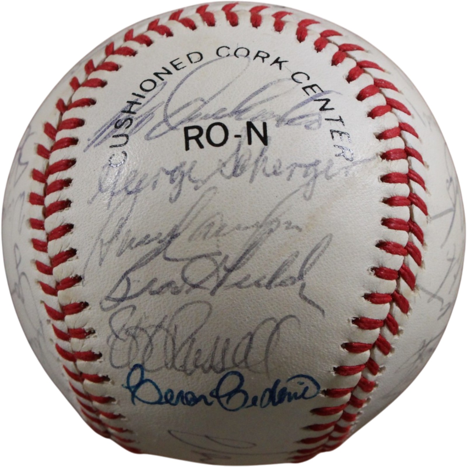 Cincinnati Reds 1984 Team Perez Parker +25 Sigs Signed NL Baseball Beckett 56277