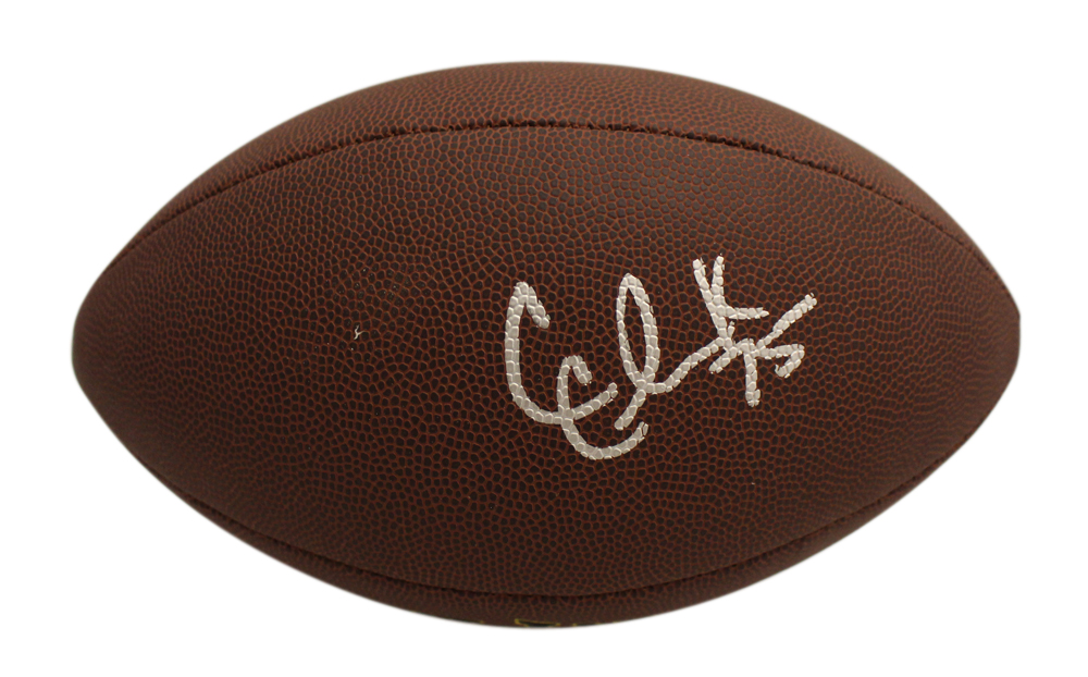 Chris Clark Autographed/Signed Denver Broncos Super Grip Football Beckett