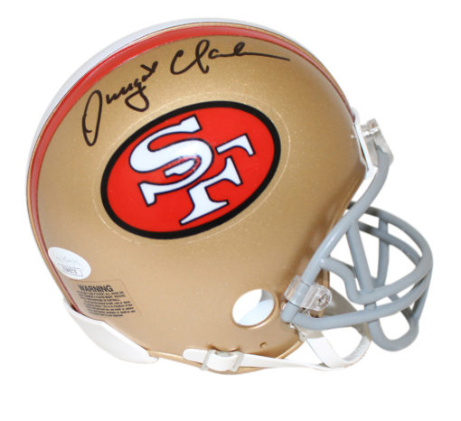 Dwight Clark Autographed San Francisco 49ers Mini Helmet JSA 24549
