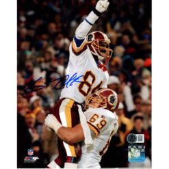 Gary Clark Autographed Washington Redskins 8x10 Photo Beckett Witness 51661