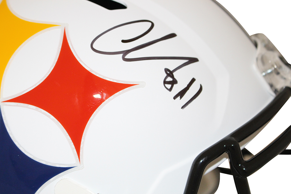Chase Claypool Autographed Pittsburgh Steelers F/S AMP Helmet BAS 28317