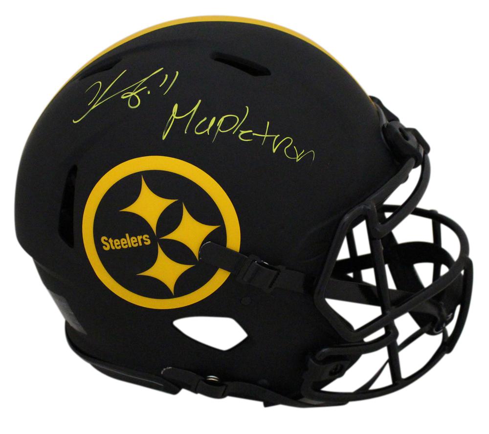 Chase Claypool Signed Steelers Authentic Eclipse Helmet Mapletron BAS 32384