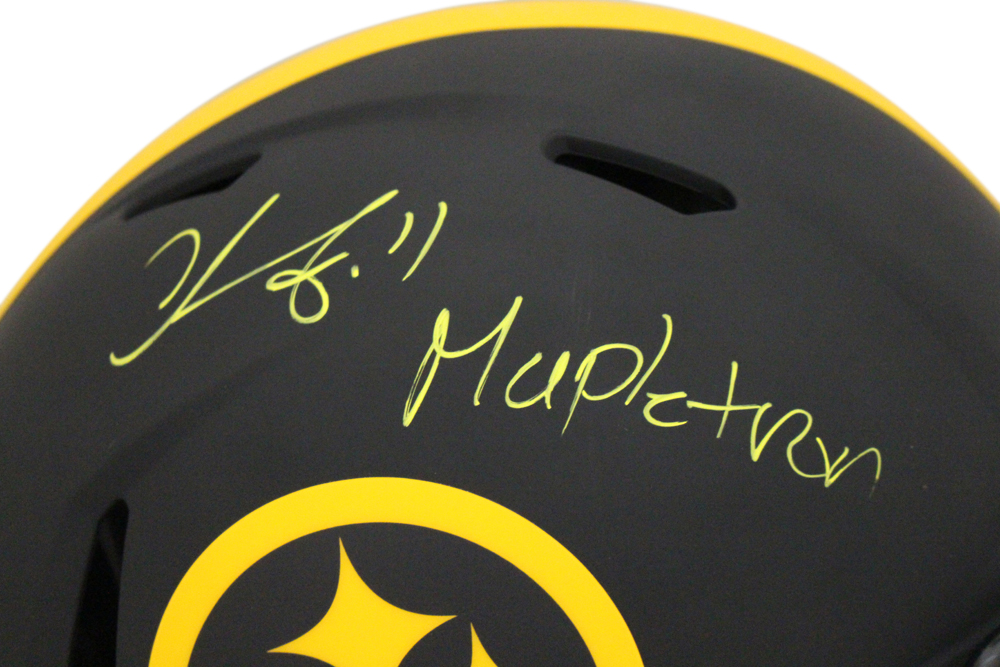 Chase Claypool Signed Steelers Authentic Eclipse Helmet Mapletron BAS 32384