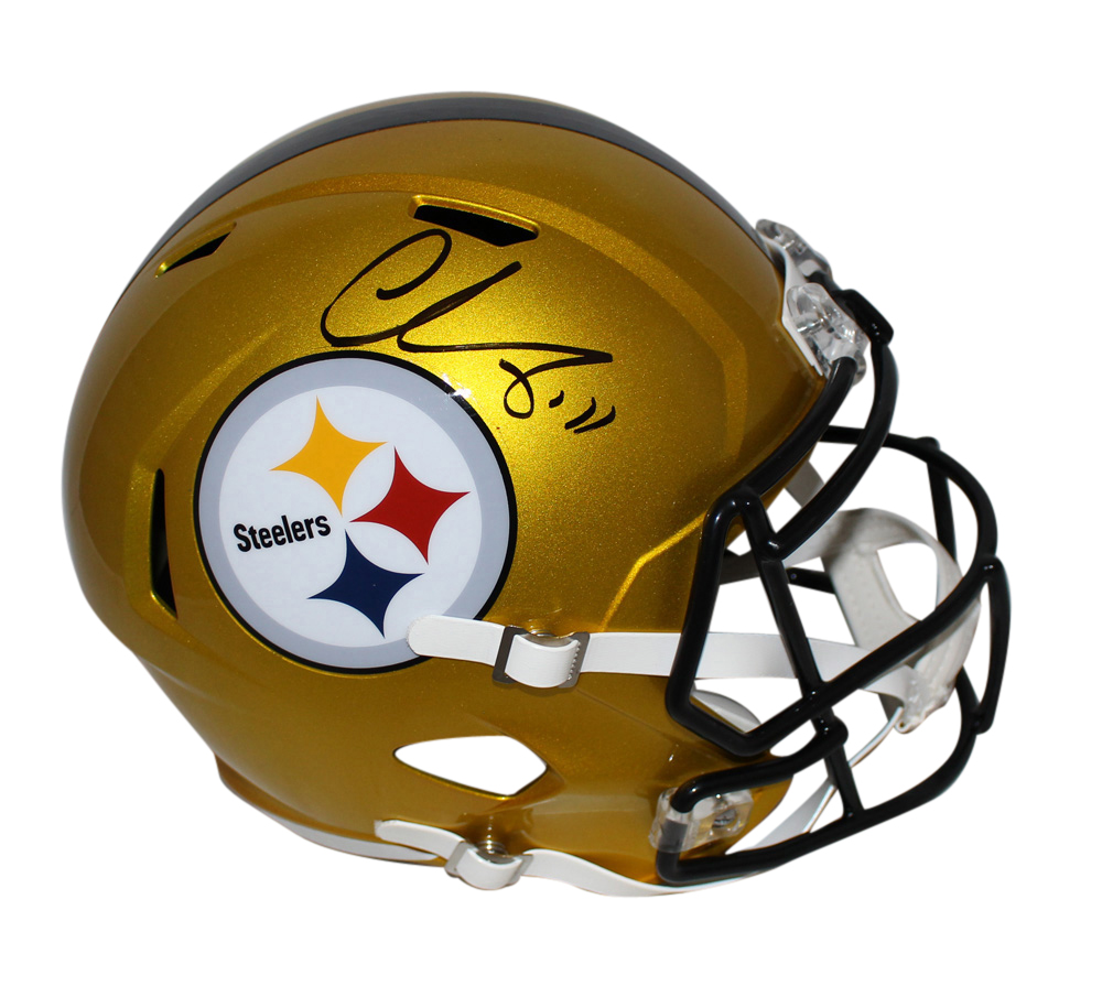 Chase Claypool Signed Pittsburgh Steelers F/S Flash Speed Helmet Beckett