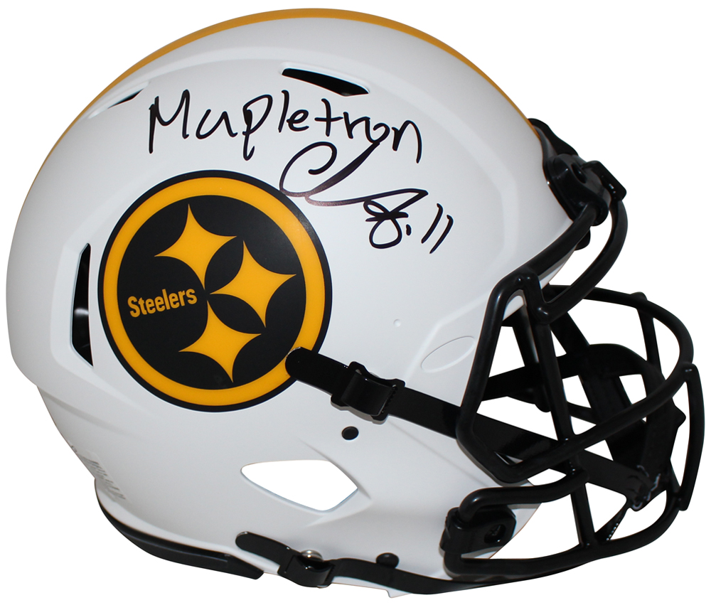 Chase Claypool Signed Steelers Authentic Lunar Helmet Mapletron BAS