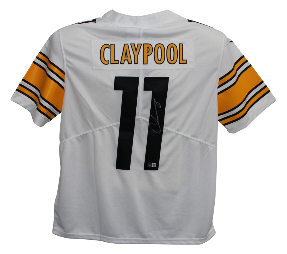 Chase Claypool Autographed Steelers White Nike Limited Jersey Beckett