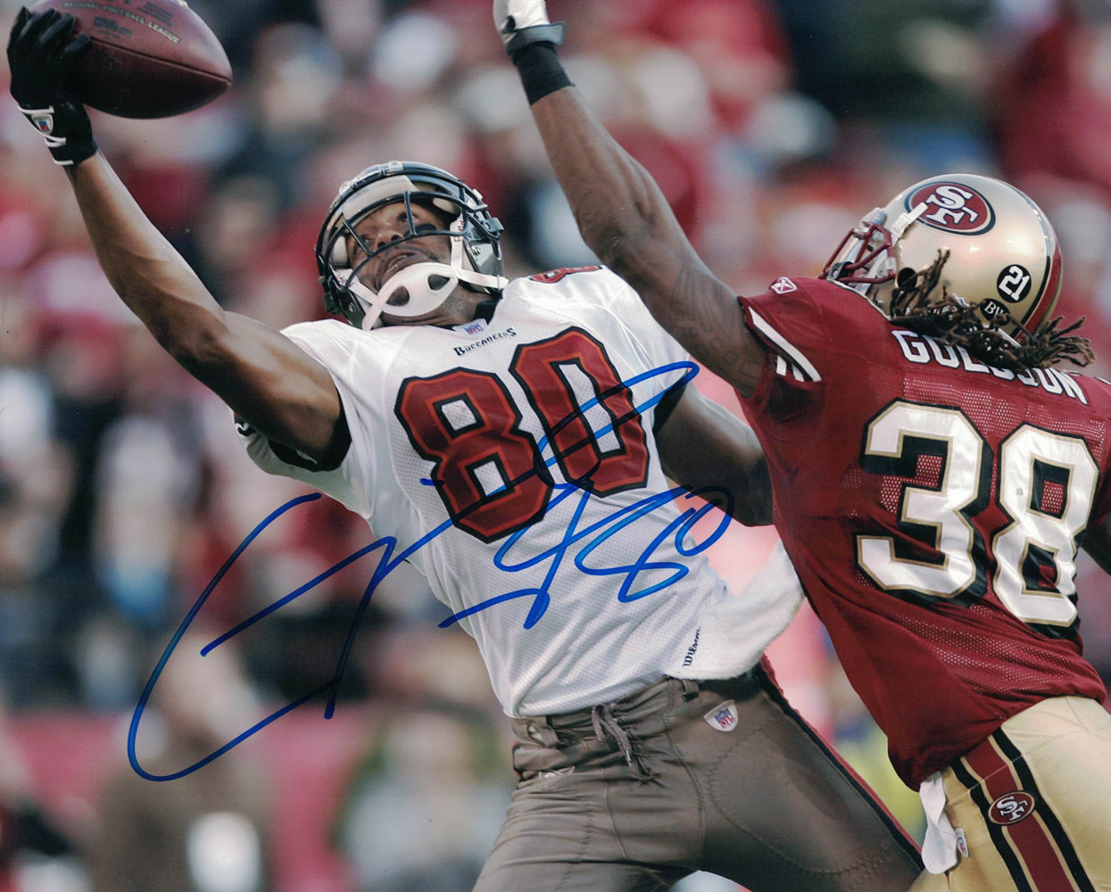 Michael Clayton Autographed/Signed Tampa Bay Buccaneers 8x10 Photo 30211