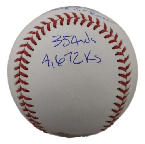 Roger Clemens Autographed/Signed Boston Red Sox OML Baseball Stat JSA 11892
