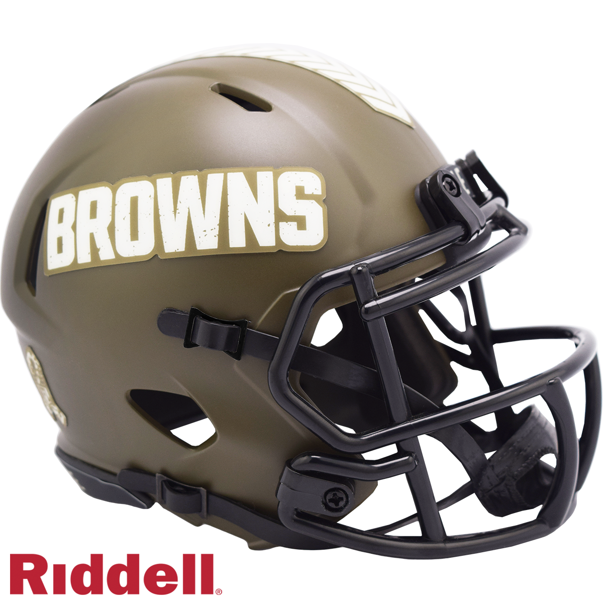 Cleveland Browns Riddell New In Box 2022 Salute to Service Mini Helmet 35135 1 Cleveland Browns Riddell New In Box 2022 Salute to Service Mini Helmet 35135