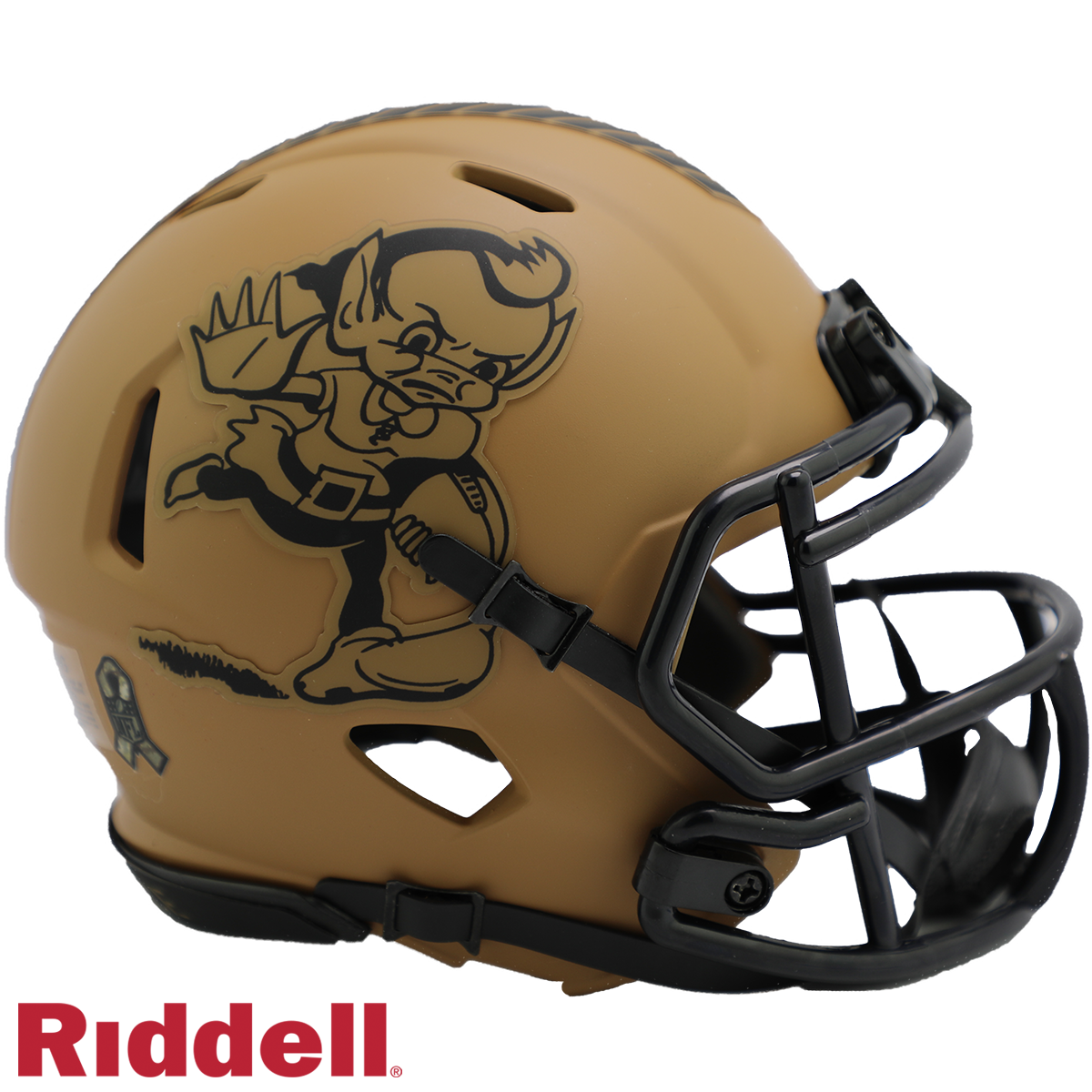 Cleveland Browns Riddell New In Box 2023 Salute to Service Mini Helmet 42299