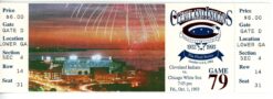 Cleveland Indians Municipal Stadium Last Series 10/1-3 93 White Sox Ticket 56247