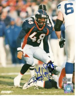 George Cohill Autographed/Signed Denver Broncos 8x10 Photo Beckett 55826