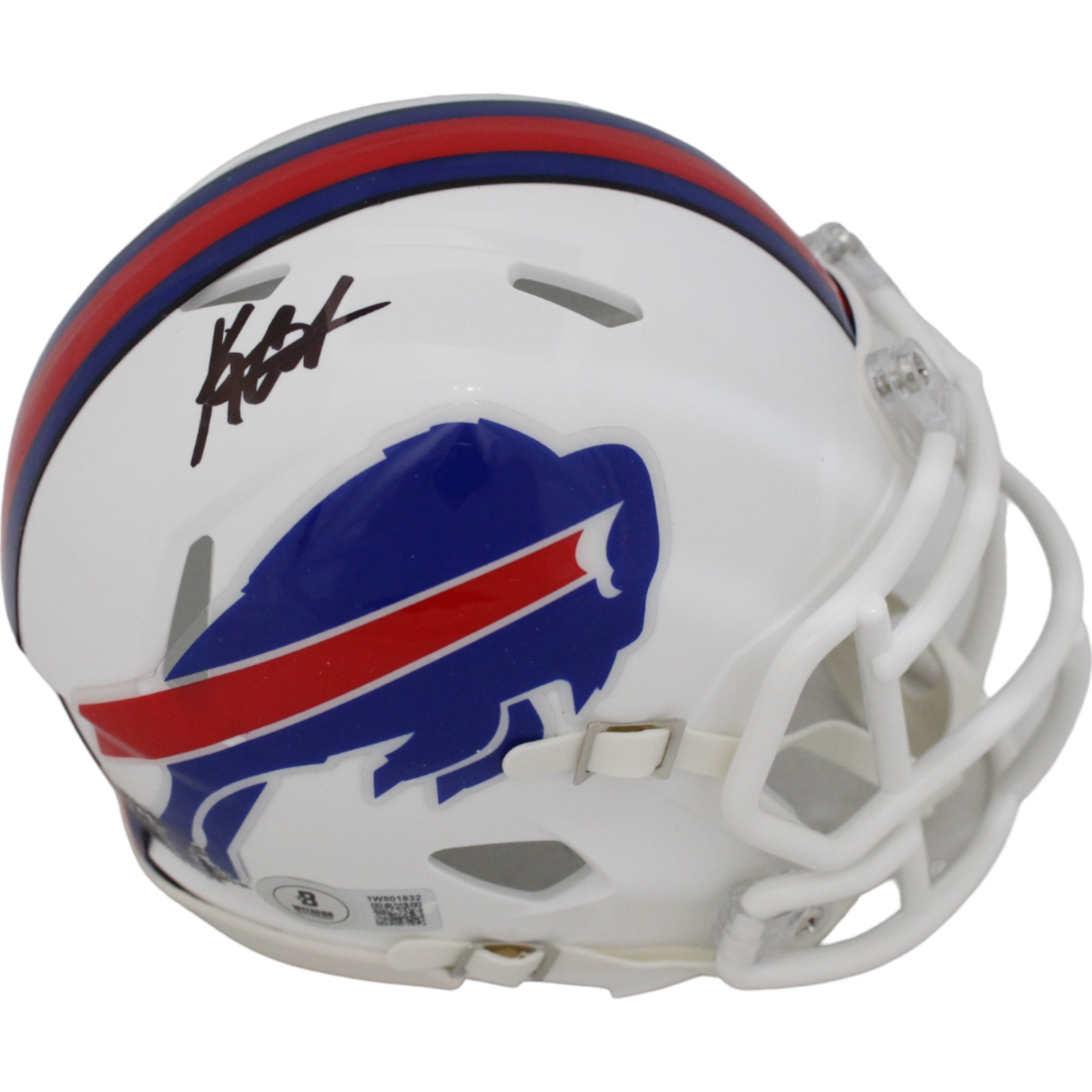 Keon Coleman Signed Buffalo Bills Mini Helmet Beckett 46346
