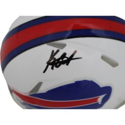 Keon Coleman Signed Buffalo Bills Mini Helmet Beckett 46346
