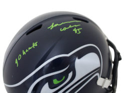 LJ Collier Autographed Seattle Seahawks Speed Replica Helmet Go Hawks JSA 24893