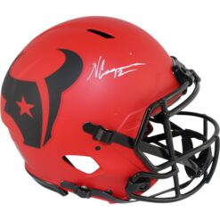 Nico Collins Signed Houston Texans Authentic Rave Helmet Beckett Witness 51682