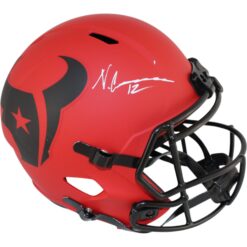 Nico Collins Autographed Houston Texans F/S Rave Helmet Beckett Witness 51689