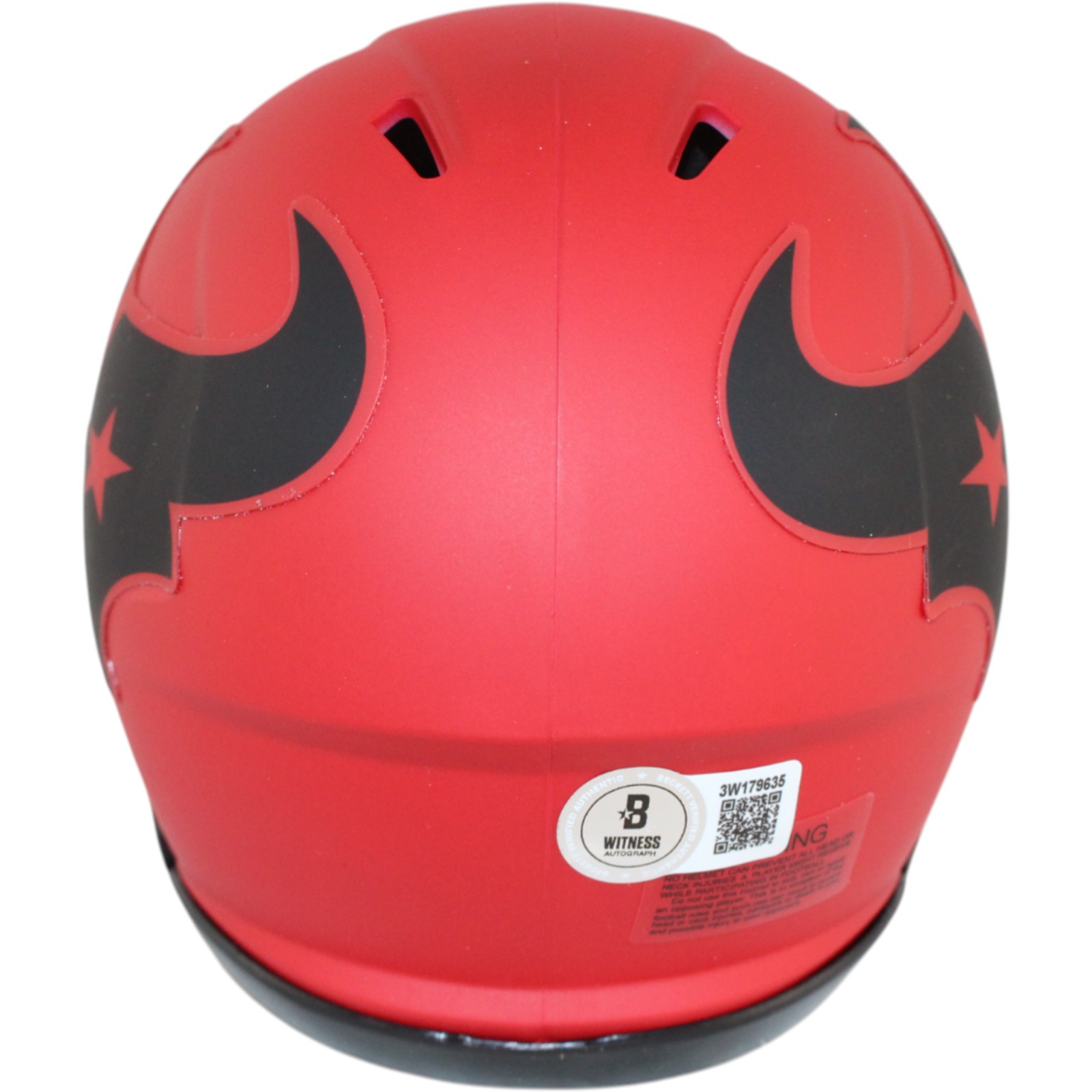 Nico Collins Autographed Houston Texans Rave Mini Helmet Beckett Witness 51714 3 Nico Collins Autographed Houston Texans Rave Mini Helmet Beckett Witness 51714