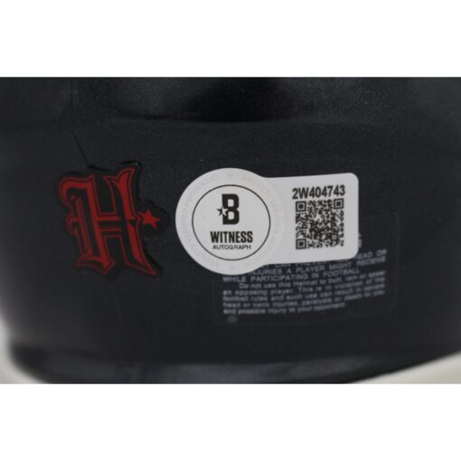 Nico Collins Autographed/Signed Houston Texans Speed Mini Helmet Beckett 48846